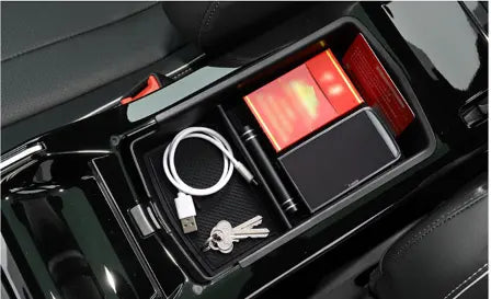 for VW 2023 ID4 Lower Console Organizer Upgraded Storage Box Insert Tray  Interior Accessories Compatible with Volkswagen ID.4 ID 4 2023 2024 ONLY