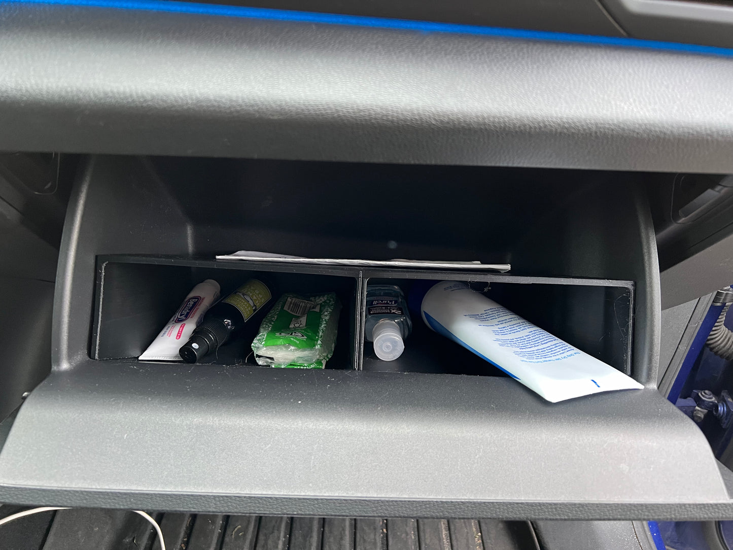 Glove box organizer for Volkswagen ID.4 fits all model years