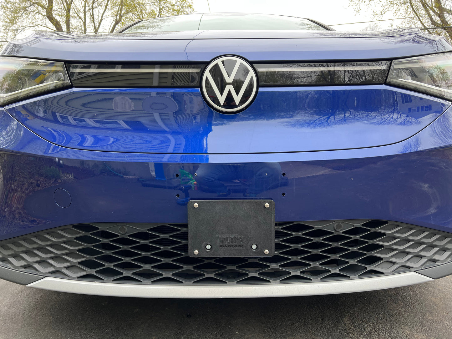 DIGITAL download for No drilling front & rear license plate brackets for VW ID.4 to 3D print at home