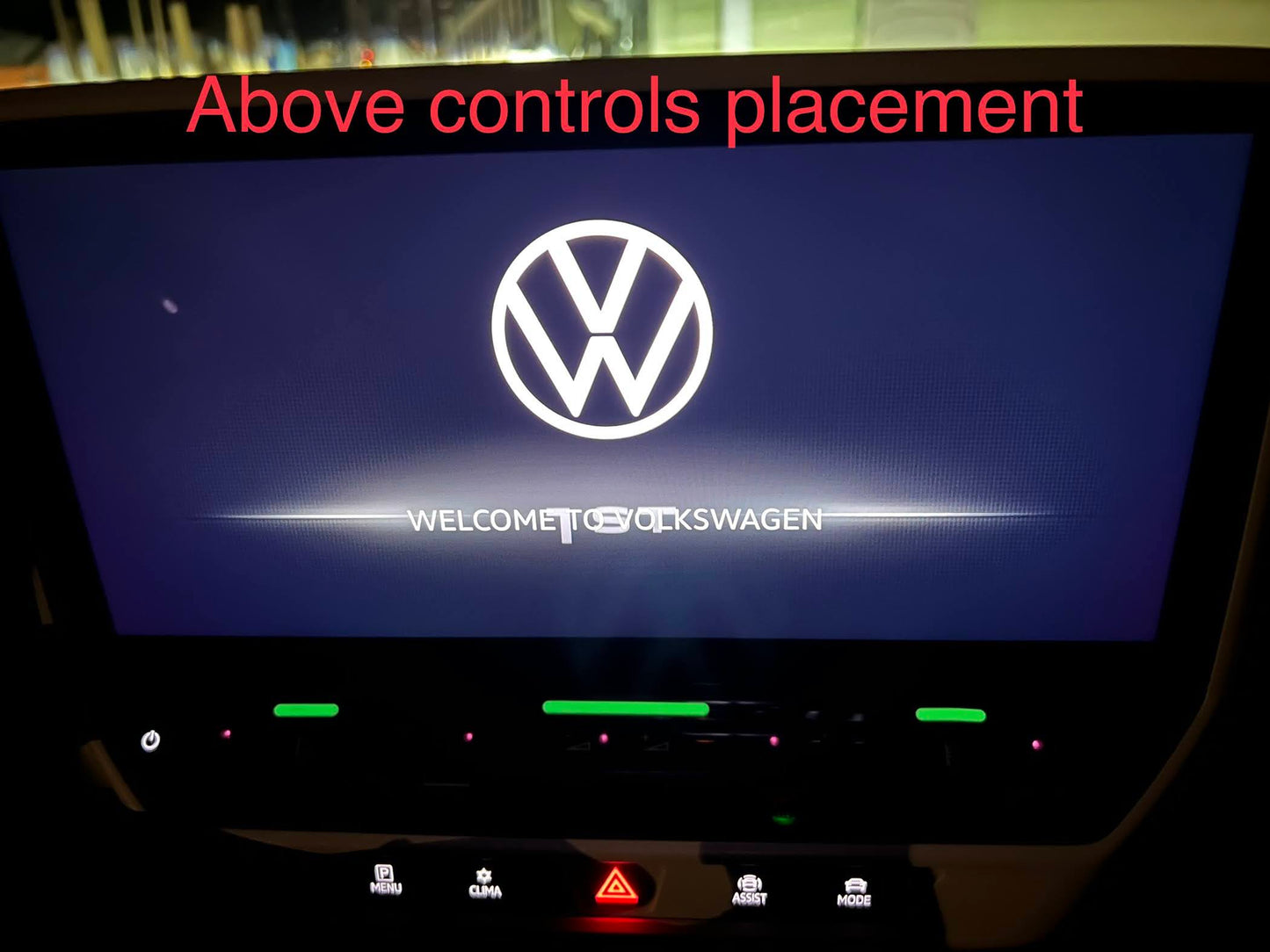 Volume and temperature control glow-in-dark stickers for Volkswagen ID.4 and Golf Mark VIII